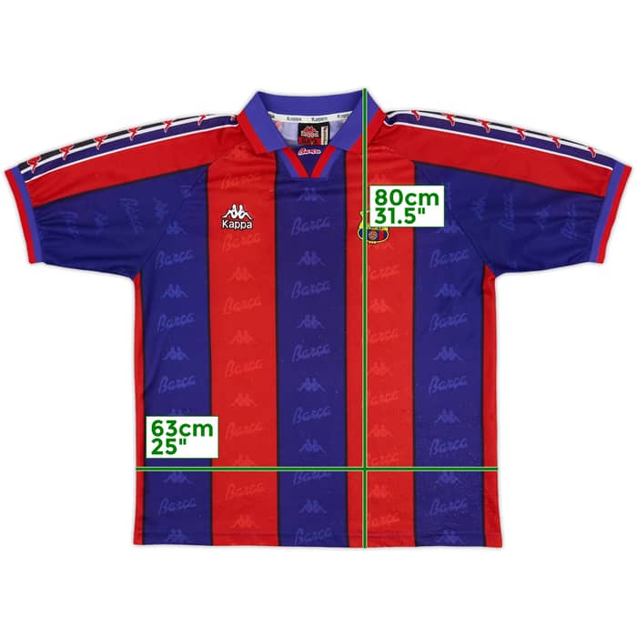 1995-97 Barcelona Home Shirt - 7/10 - (L)