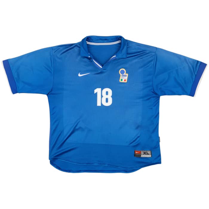 1997-98 Italy Home Shirt Baggio R. #18 - 6/10 - (XL)
