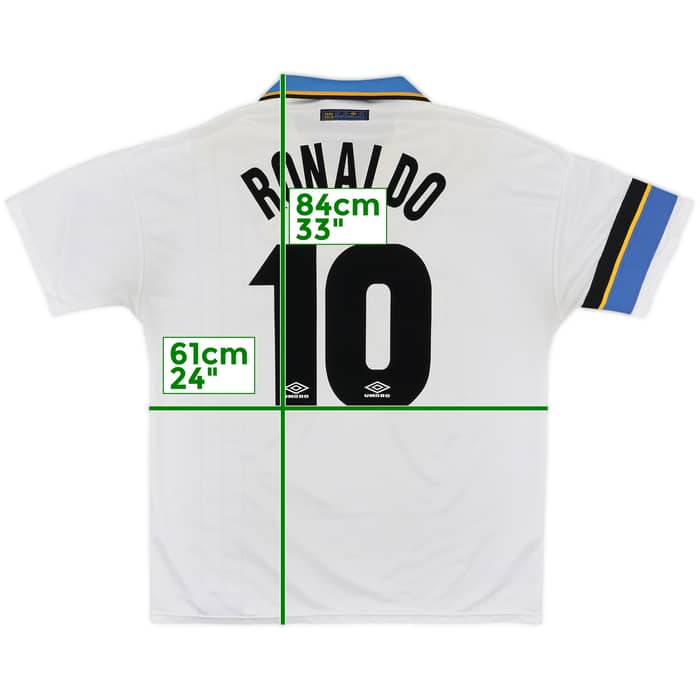 1997-98 Inter Milan Away Shirt Ronaldo #10 - 7/10 - (XL)