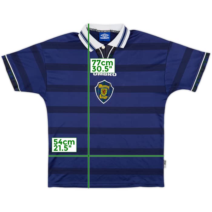 1998-00 Scotland Home Shirt - 8/10 - (L)