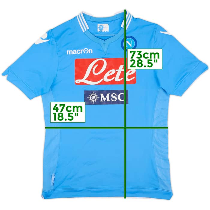 2013-14 Napoli Home Shirt - 7/10 - (XL)