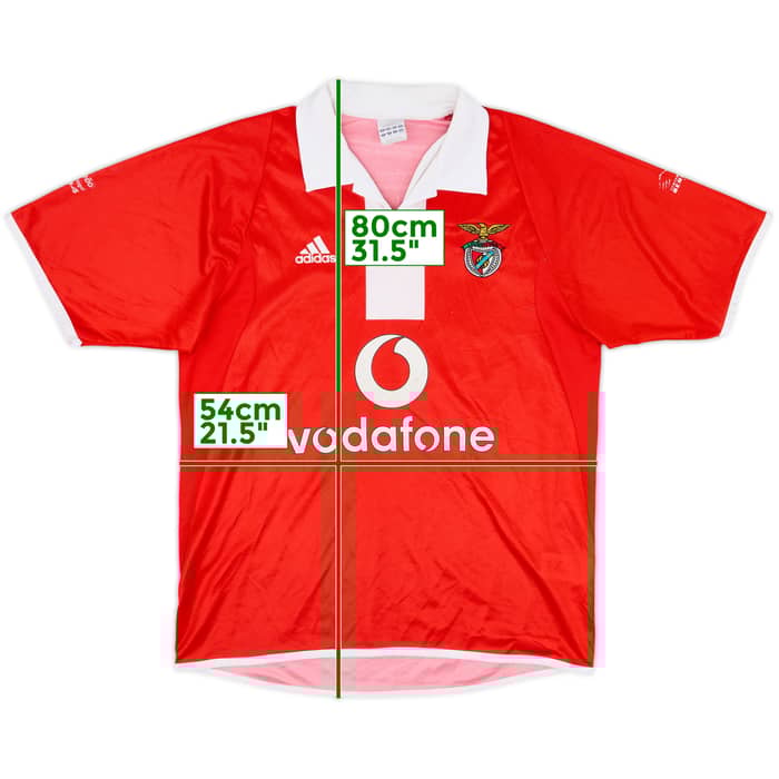 2004-05 Benfica Centenary Home Shirt - 6/10 - (M)