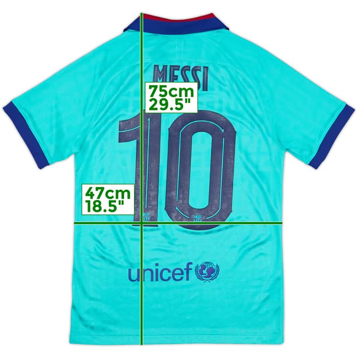 2019-20 Barcelona Third CL Shirt Messi #10 - 9/10 - (S)