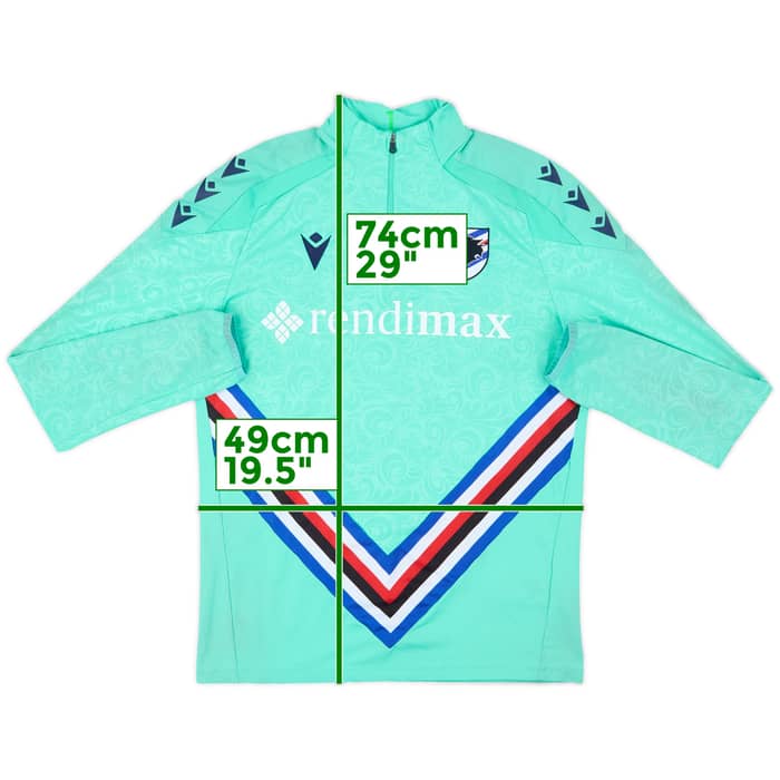 2022-23 Sampdoria Macron 1/4 Zip Drill Top - 6/10 - (M)