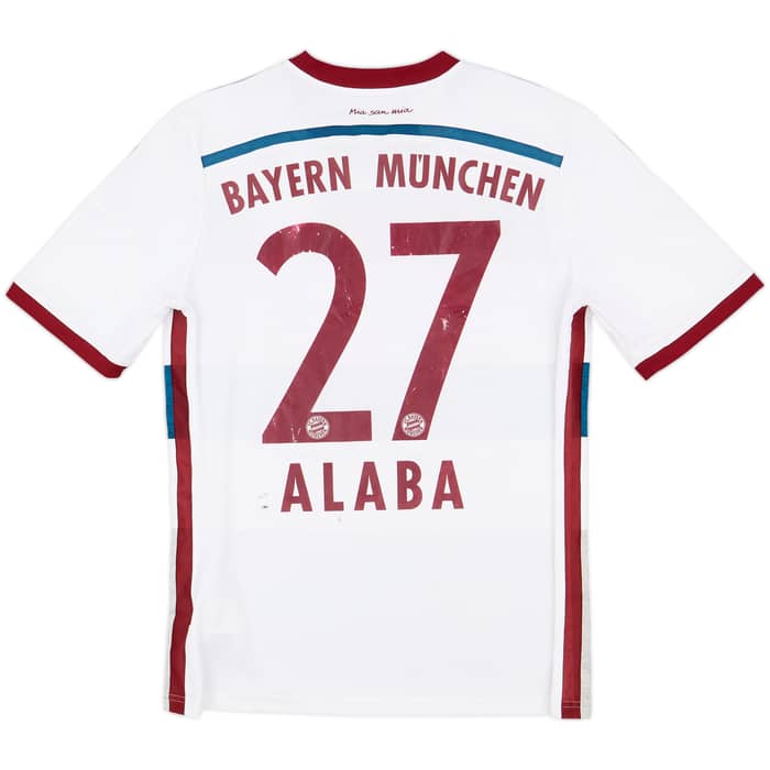 2014-15 Bayern Munich Away Shirt Alaba #27 - 5/10 - (XL.Boys)