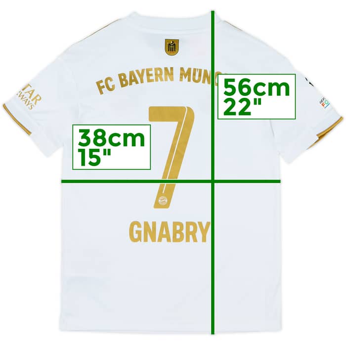 2022-23 Bayern Munich Away Shirt Gnabry #7 - 7/10 - (S.Boys)
