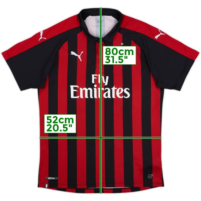2018-19 AC Milan Home Shirt - 5/10 - (XL)