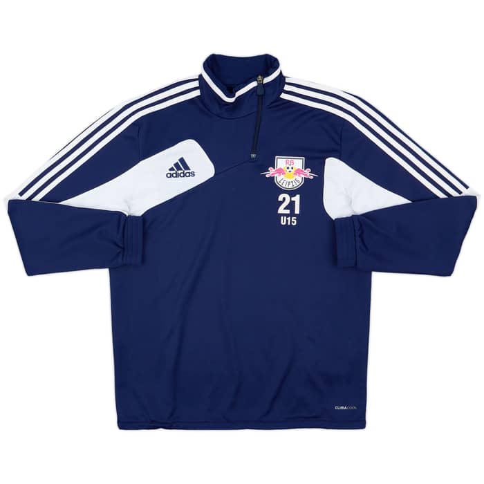 2012-13 RB Leipzig adidas Youth Player Issue 1/4 Zip Drill Top #21 - 7/10 - (M)