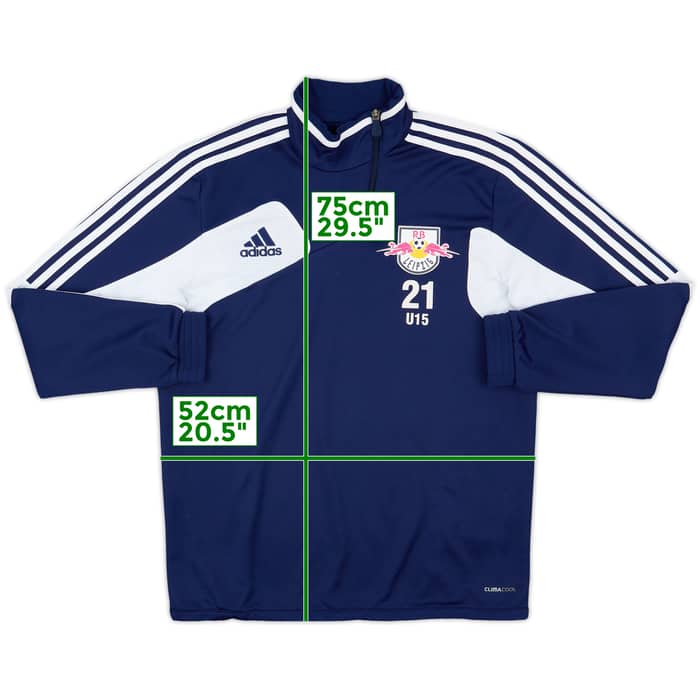 2012-13 RB Leipzig adidas Youth Player Issue 1/4 Zip Drill Top #21 - 7/10 - (M)