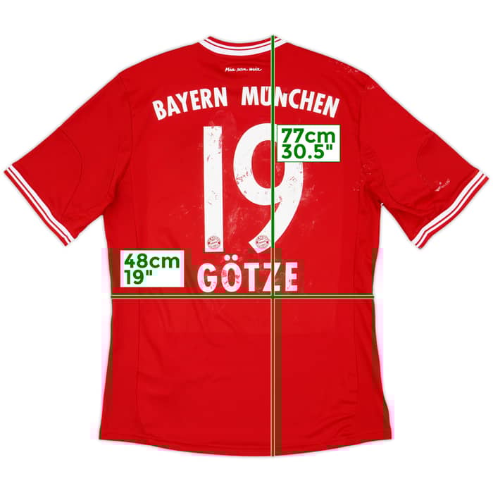 2013-14 Bayern Munich Home Shirt Gotze #19 - 4/10 - (M)