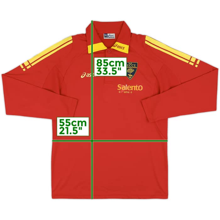 2006-07 Lecce Asics L/S Polo Shirt - 7/10 - (S)