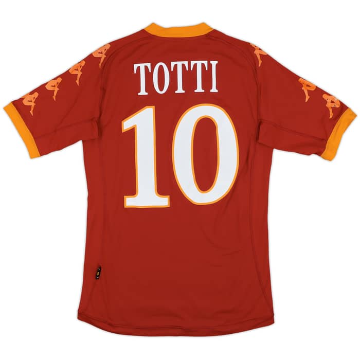 2010-11 Roma Home Shirt Totti #10 - 6/10 - (M)