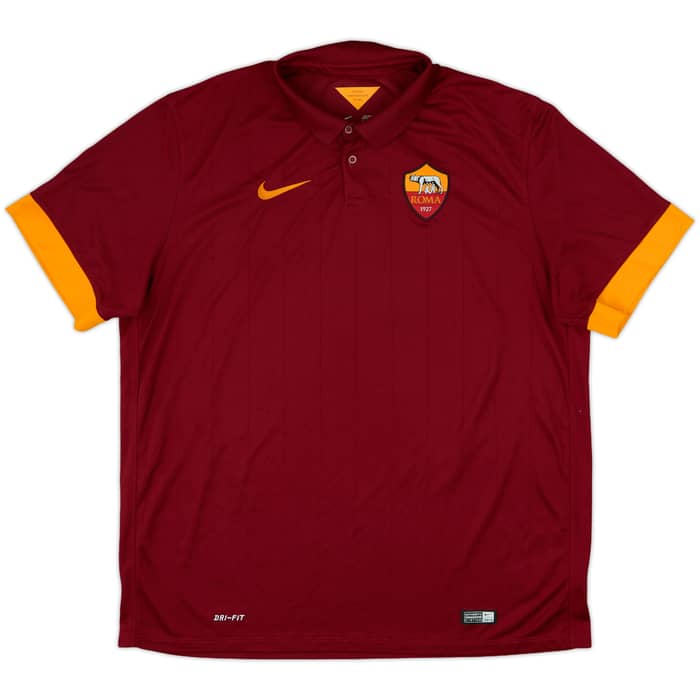 2014-15 Roma Home Shirt De Rossi #16 - 9/10 - (XXL)