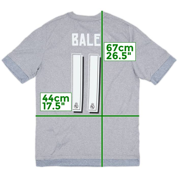2015-16 Real Madrid Away Shirt Bale #11 - 8/10 - (XL.Boys)