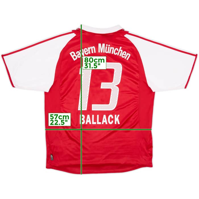 2004-05 Bayern Munich Home Shirt Ballack #13 - 6/10 - (L)