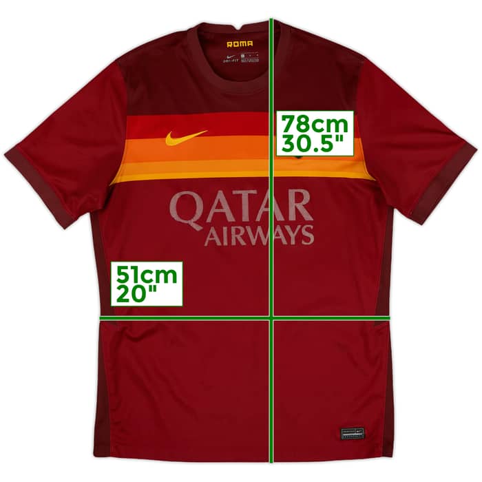 2020-21 Roma Home Shirt - 4/10 - (L)
