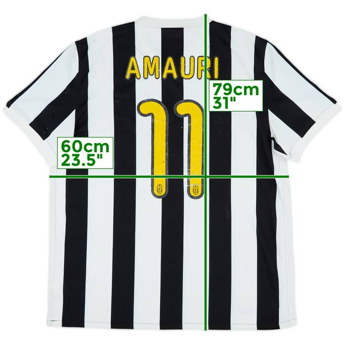 2009-10 Juventus Home Shirt Amauri #11 - 5/10 - (XL)
