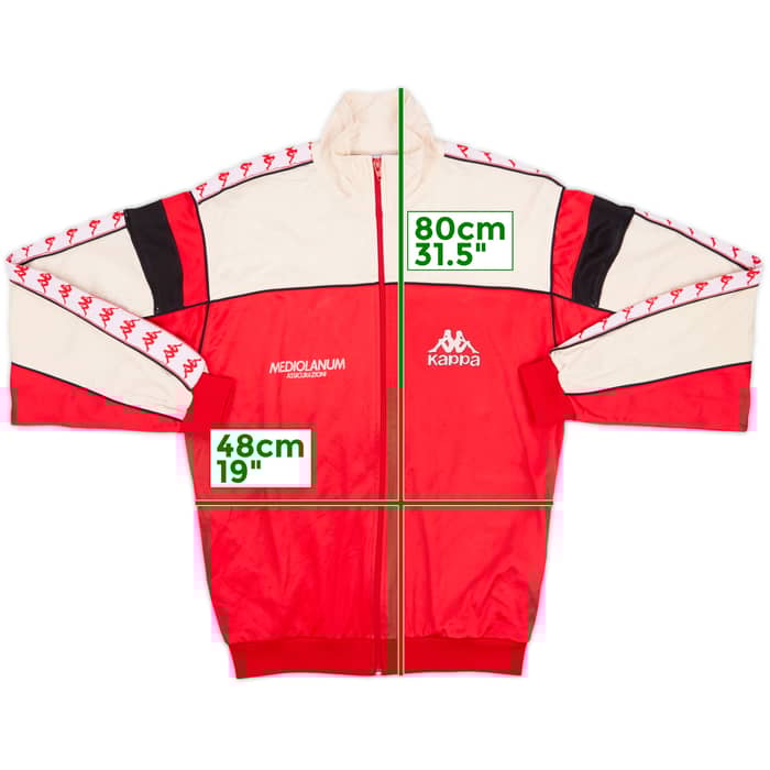 1988-90 AC Milan Kappa Track Jacket - 8/10 - (L)