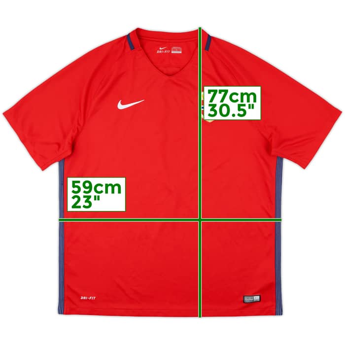 2016-18 Norway Home Shirt - 9/10 - (XL)