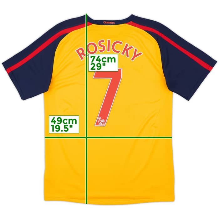 2008-09 Arsenal Away Shirt Rosicky #7 - 6/10 - (S)