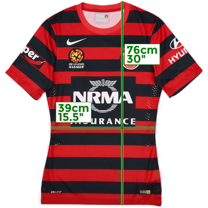 2014-15 Western Sydney Wanderers Authentic Home Shirt - 9/10 - (S)