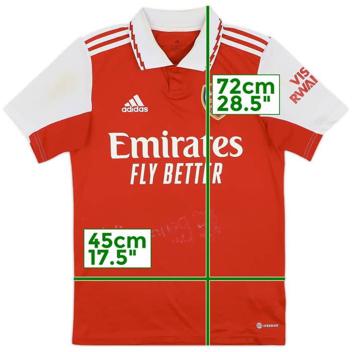 2022-23 Arsenal Home Shirt - 5/10 - (L.Boys)