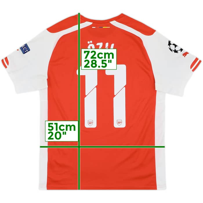 2014-15 Arsenal Home Shirt Ozil #11 - 8/10 - (M)