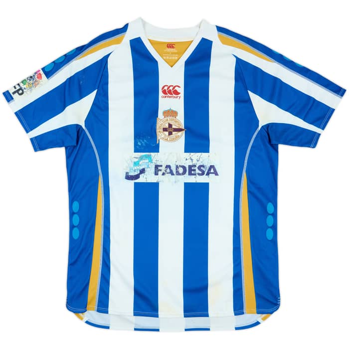 2007-08 Deportivo de La Coruna Home Shirt - 4/10 - (L)