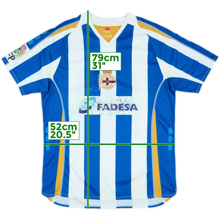 2007-08 Deportivo de La Coruna Home Shirt - 4/10 - (L)