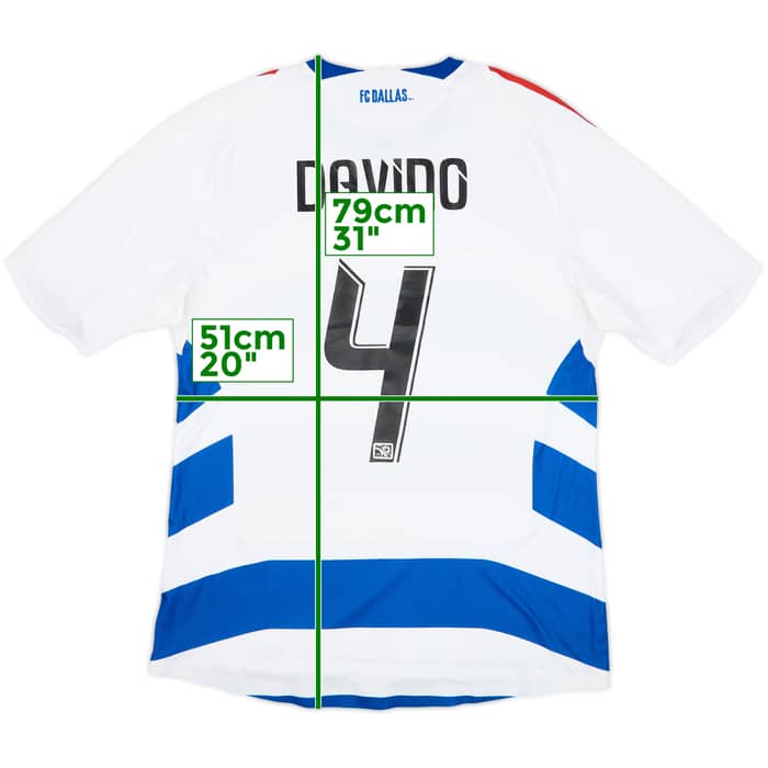 2008 FC Dallas Player Issue Away Shirt Davino #4 - 6/10 - (L)
