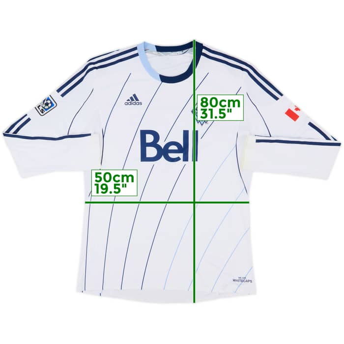 2013 Vancouver Whitecaps Authentic Home L/S Shirt - 9/10 - (XL)