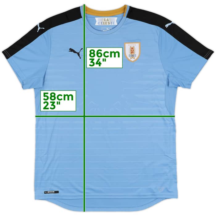 2016-17 Uruguay Home Shirt - 10/10 - (XL)