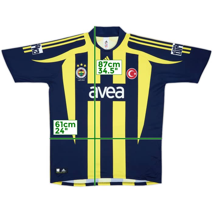 2007-08 Fenerbahce Home Shirt - 6/10 - (XL)