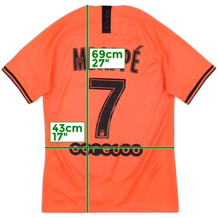 2019-20 Paris Saint-Germain Away Shirt Mbappe #7 - 8/10 - (S)
