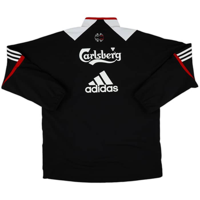 2007-08 Liverpool adidas 1/4 Zip Track Jacket - 8/10 - (L)