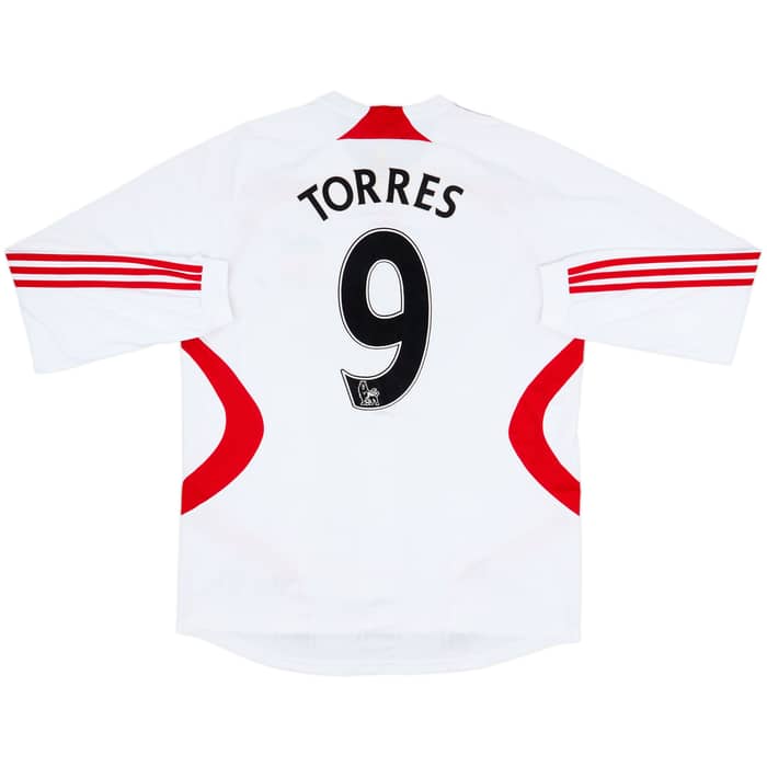 2007-08 Liverpool Away L/S Shirt Torres #9 - 8/10 - (L)