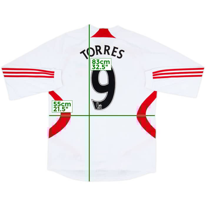 2007-08 Liverpool Away L/S Shirt Torres #9 - 8/10 - (L)