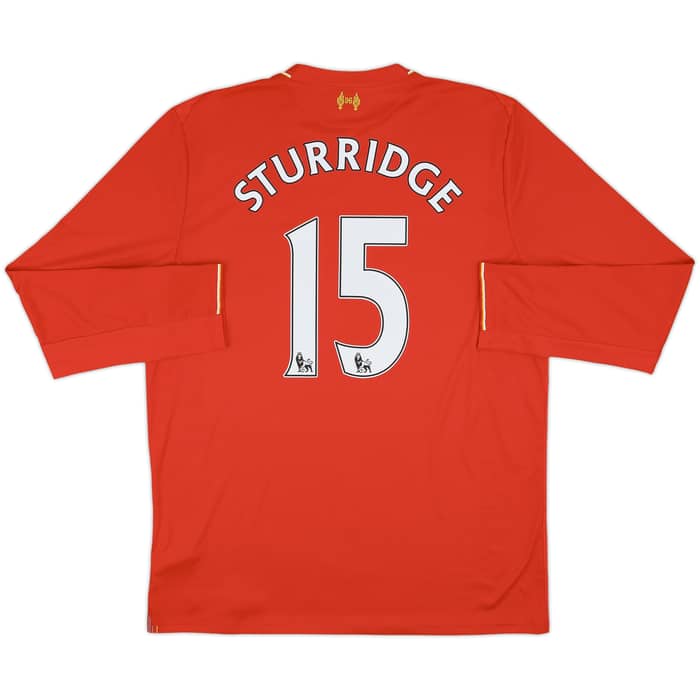 2015-16 Liverpool Home L/S Shirt Sturridge #15 - 8/10 - (XL)