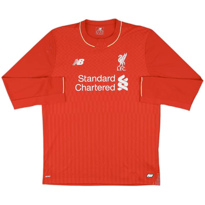 2015-16 Liverpool Home L/S Shirt Sturridge #15 - 8/10 - (XL)