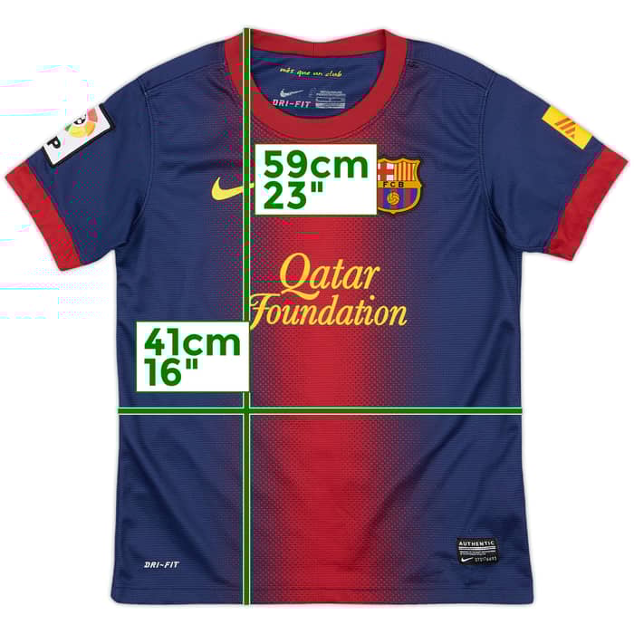2012-13 Barcelona Home Shirt - 8/10 - (S.Boys)