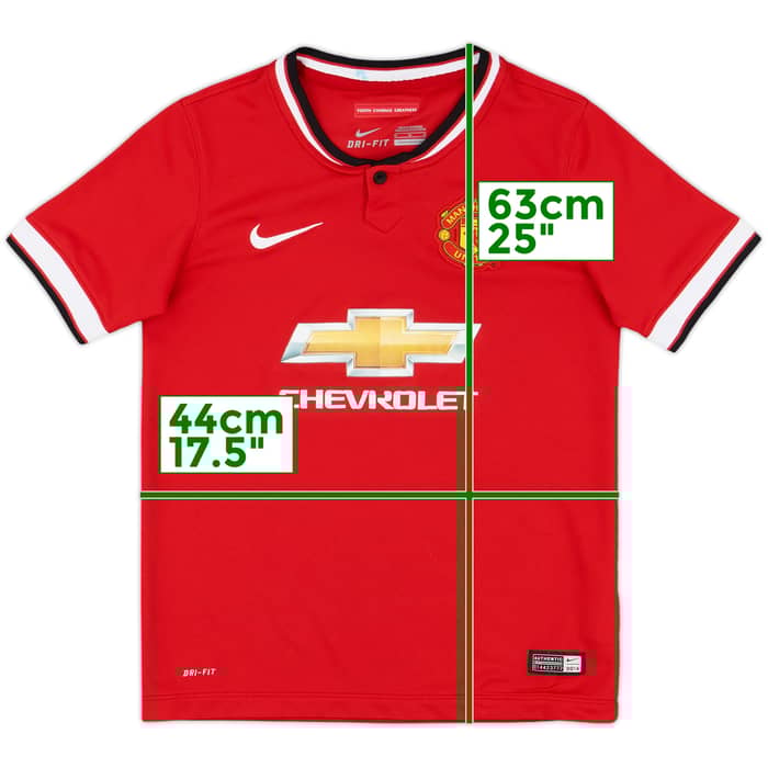 2014-15 Manchester United Home Shirt - 5/10 - (M.Boys)