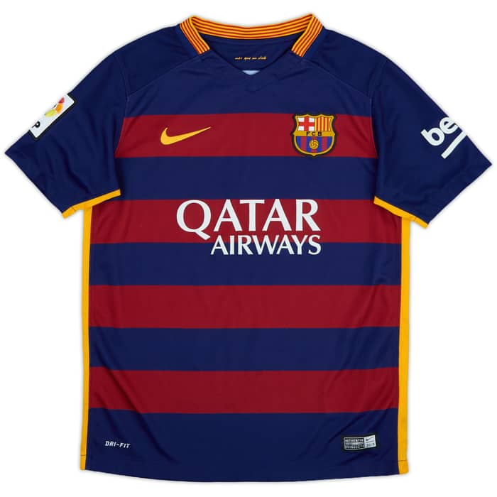 2015-16 Barcelona Home Shirt - 8/10 - (M.Boys)