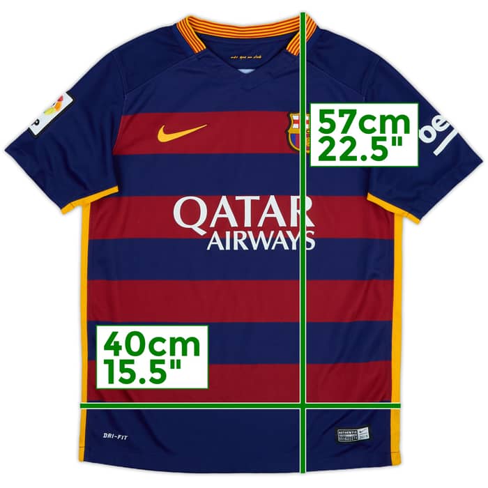 2015-16 Barcelona Home Shirt - 8/10 - (M.Boys)