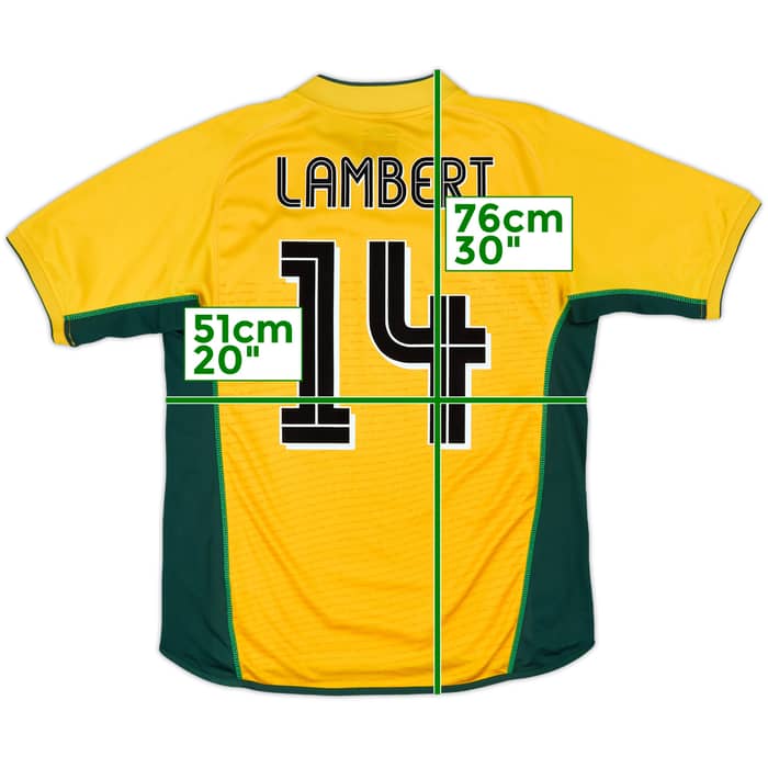 2002-03 Celtic Away Shirt Lambert #14 - 9/10 - (M)
