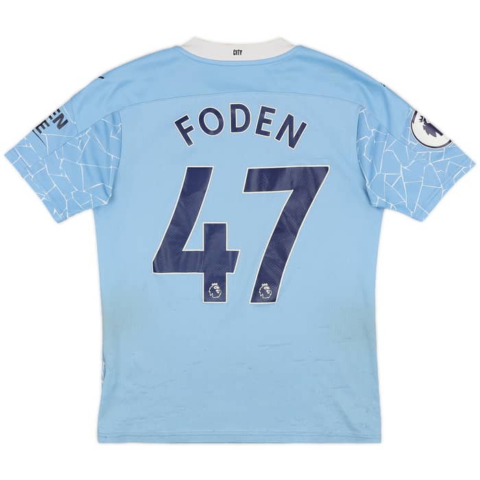 2020-21 Manchester City Home Shirt Foden #47 - 4/10 - (S)