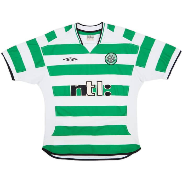 2001-03 Celtic Home Shirt Petrov #19 - 7/10 - (M)