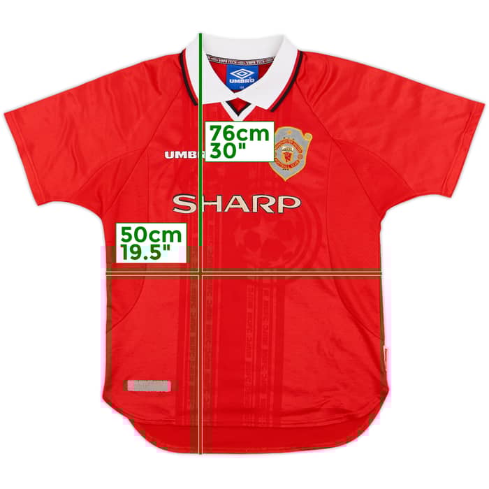1997-00 Manchester United CL Shirt - 7/10 - (L.Boys)