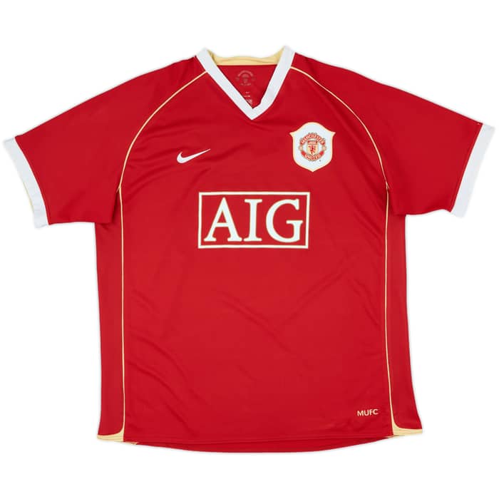 2006-07 Manchester United Home Shirt Scholes #18 - 7/10 - (XL)