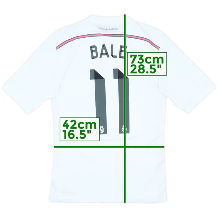 2014-15 Real Madrid Home Shirt Bale #11 - 6/10 - (S)