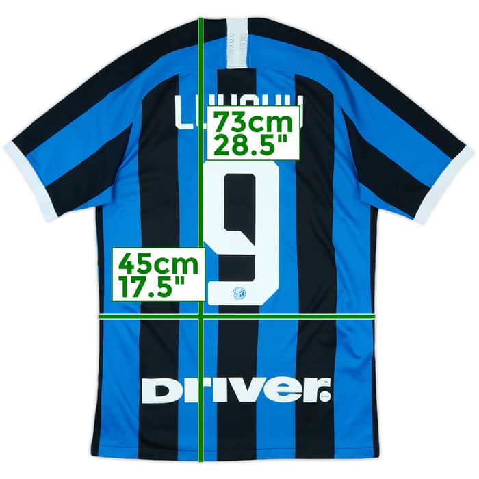 2019-20 Inter Milan Home Shirt Lukaku #9 - 8/10 - (S)